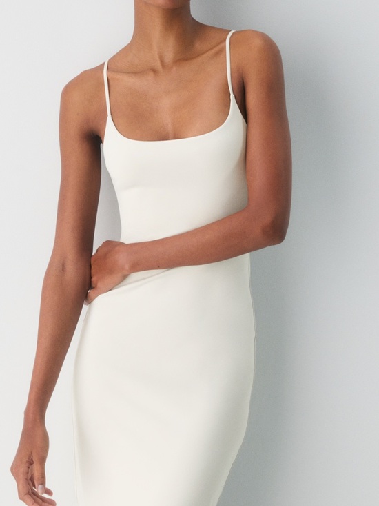 Aritzia Dresses & Skirts - Aritzia contour maxi cami dress - matte pearl m